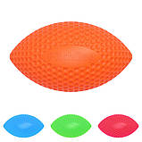 Ігрушка для собак PitchDog - М'яч РЕГБІ для апортировки, діаметр 9 см ПОМАРАНЧЕВИЙ Collar, фото 3