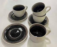 Набор 4 чашки+4 блюдца чай/кофе "Интерстеллар" 300мл