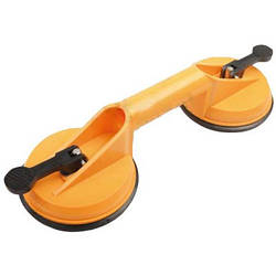 Присоска Tolsen для скла подвійна 115 мм, пластикова до 50 кг 62662 smart