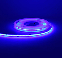 Светодиодная лента 12V COB сплошного свечения 320 LED 9W синий