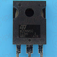 MOSFET N-канал 500В 20А 250мОм STm STW20NM50FD TO247