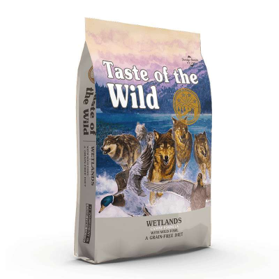 Сухий корм для дорослих собак Taste of the Wild (Тейст оф зе Вайлд) Wetlands з качкою та перепелами 12.2 кг