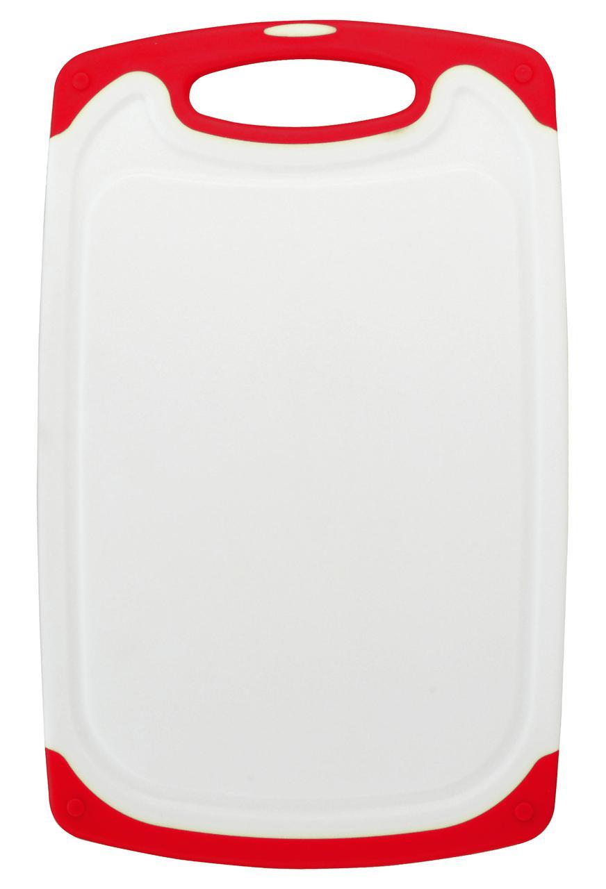 Дошка обробна пластикова Calve CL-4611 червона 33х20.5 см кухонна дошка для нарізки