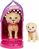 Уценка! Лялька Барбі з цуценятами Barbie Doll and Accessories Pup Adoption Playset HKD86, фото 6