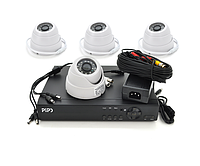 Комплект відеоспостереження Indoor AHD 019-4-1.3MP PiPo (Xmeye)