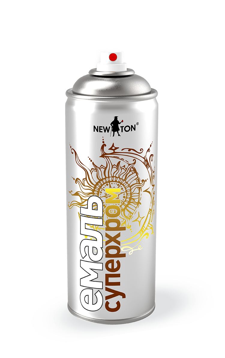 Фарба аерозольна з ефектом хрому МІДЬ New Ton 400мл