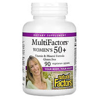 Natural Factors Women's 50+ 90 вегетарианских капсул