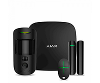 Комплект бездротової сигналізації Ajax StarterKit Cam Plus black (Hub 2 Plus / MotionCam / DoorProtect /