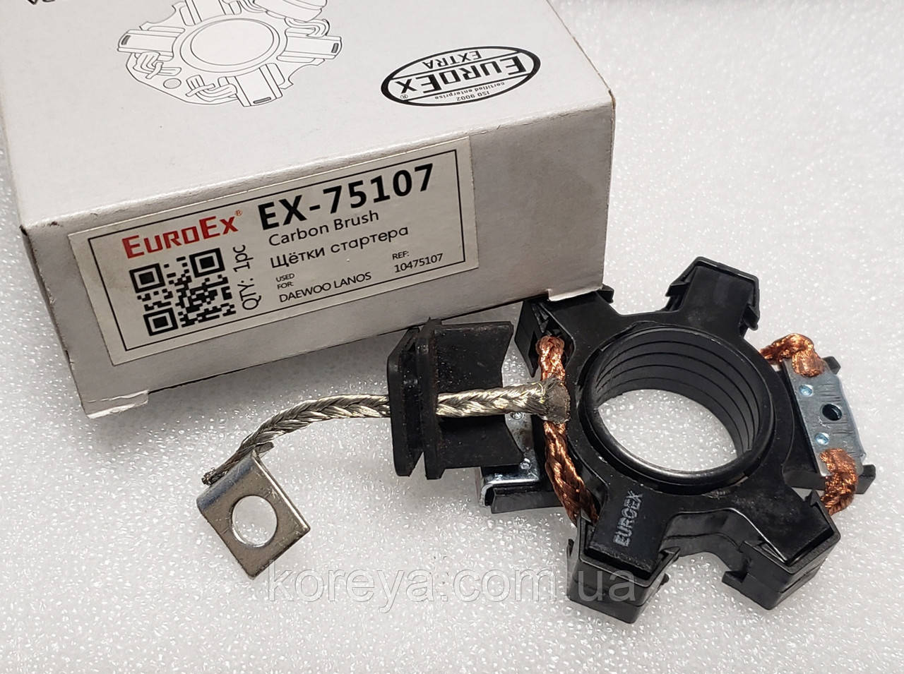 Щітки стартера Ланос 1.5 (0.8 КВ) EuroEx 75107, фото 1