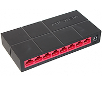 Комутатор Mercury SG108M 8 портів Ethernet 10/100 Мбіт / 1000 Мбіт / сек, BOX Q40