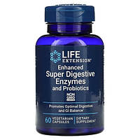 Life Extension Digestive Enzymes and Probiotics 60 вегетарианских капсул