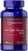 Puritan's Pride Apple Cider Vinegar 600 mg 200 таблеток