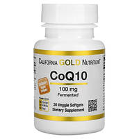 California Gold Nutrition CoQ10 100 мг 30 растительных капсул