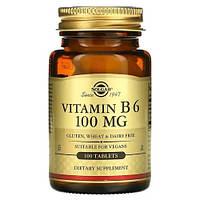 Solgar Vitamin B6 100 мг 100 таблеток