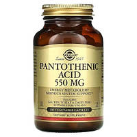 Solgar Pantothenic Acid 550 мг 100 капсул