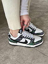 Жіночі Кросівки Nike SB Dunk Low Floral Tapestry / Найк СБ Данк Флорал Тапестрі Низькі Білі з Чорним, фото 6