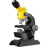 Дитячий мікроскоп із набором інструментів 100х 400х 1200х Micro Жовтий