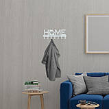 Ключниця настінна металічна 27*11см на 7 гачків Home, фото 4