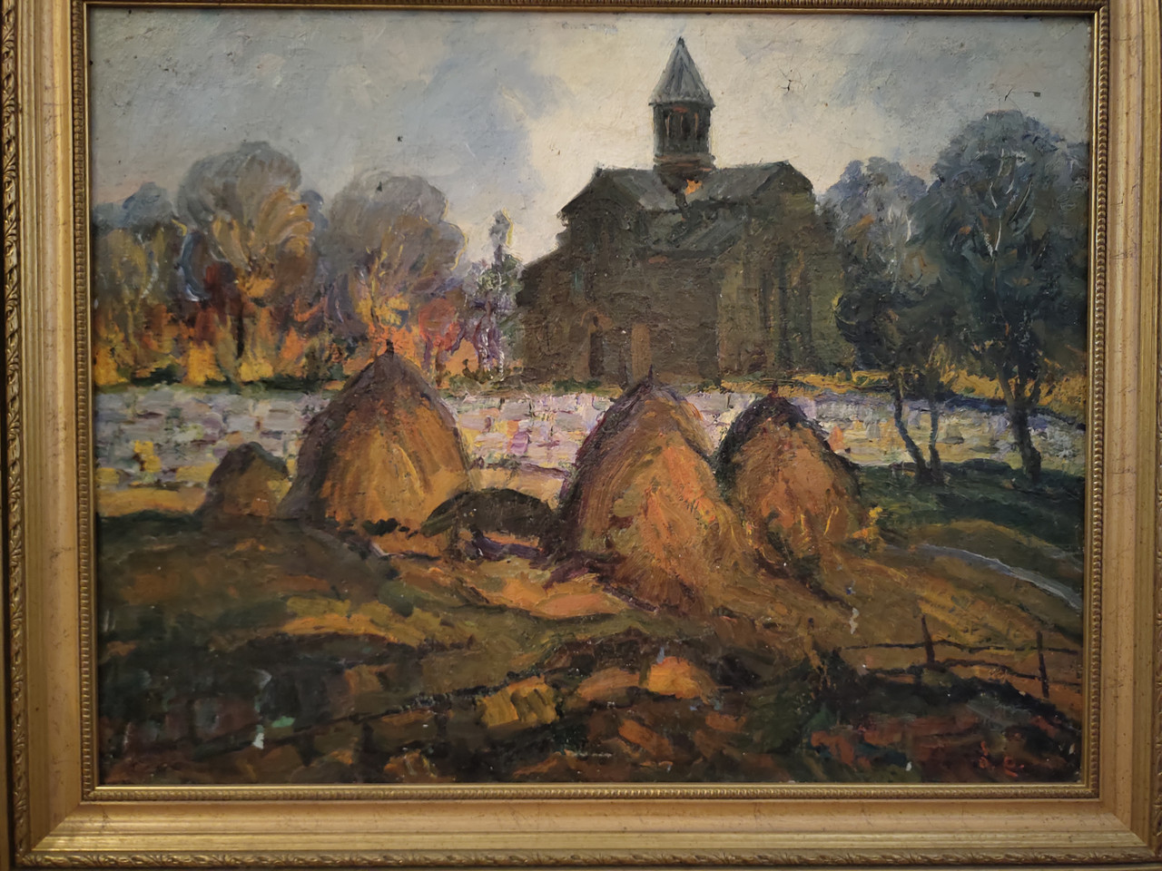 Картина Пейзаж з церквою Датебашвілі П.С. 1970-ті роки Грузія