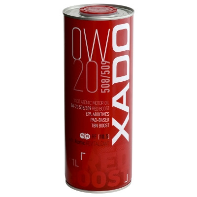 Моторна олива XADO Atomic Oil 0W-20 508/509 RED BOOST синтетична, 1л, XA 25194