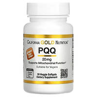 California Gold Nutrition PQQ 20 mg 30 растительных капсул