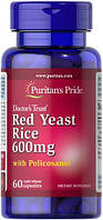 Puritan's Pride Red Yeast Rice & Policosanol 60 Капсул