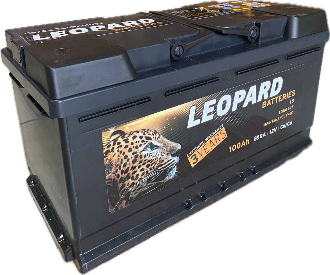 Акумулятор автомобільний LEOPARD 100 Ah (R+) (850A) L5 (Poland)