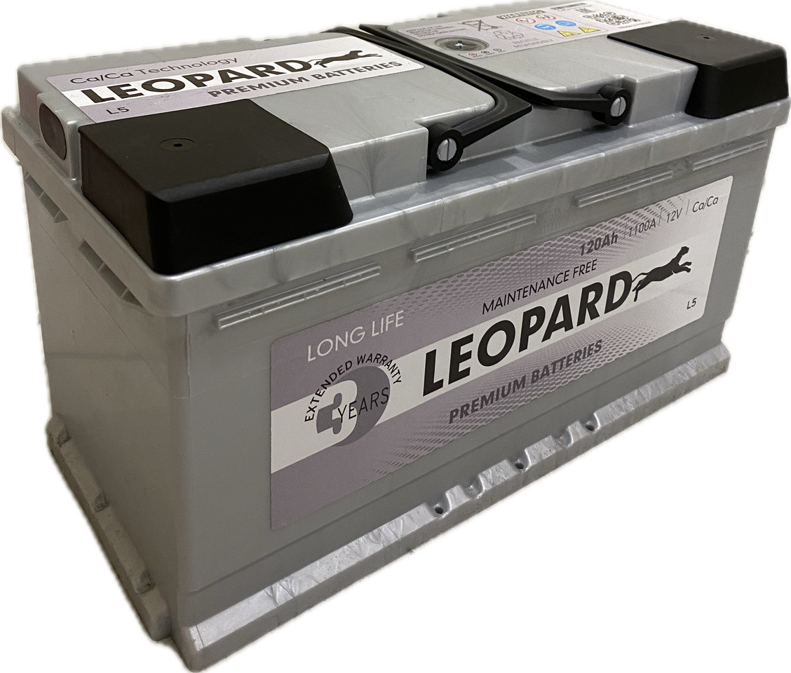 Акумулятор автомобільний LEOPARD SILVER 120 Ah (R+) (1100A) L5 (Poland)