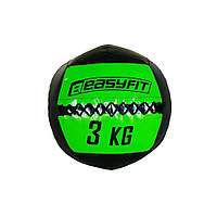 Медицинский мяч Wall Ball (медбол, волболл) EasyFit EF-WB-03, 3 кг, Land of Toys