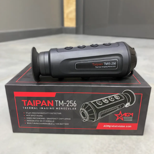 Тепловизионный монокуляр AGM Taipan TM15-256, 710 метров, сенсор 256х192, 720х540, портативный тепловизор ARG - фото 1 - id-p2101876946