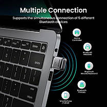 Bluetooth-адаптер UGREEN USB Bluetooth 5.3 передавач для комп'ютера, ноутбука, фото 5
