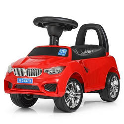 Музична каталка толокар з підсвічуванням Bambi BMW 3147B-3 Червоний Подарунок дитині 1 2 3 4