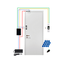 Беспроводной (Wi-Fi) комплект СКУД для тяжелой металлической двери с двумя замками GV-505 n
