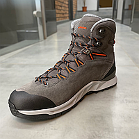 Ботинки трекинговые Lowa Explorer Gtx Mid 44.5 р, Grey/ flame (серый/оранжевый), легкие туристические ARG