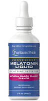 Puritan's Pride Sublingual Melatonin Natural Black Cherry Flavor 1mg 59 мл, Вишня