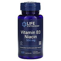 Life Extension Vitamin B3 Niacin 500 mg 100 капсул