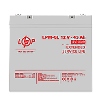 Аккумулятор гелевый LPM-GL 12V - 45 Ah h