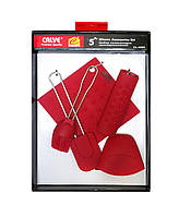 Набор кухонных принадлежностей Calve (Кальве) 5 предметов (CL-4606) Красный