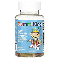 GummiKing Multi Vitamin + Mineral + Fiber For Kids 60 жувальних цукерок