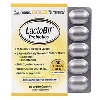 California Gold Nutrition LactoBif Probiotics 30 Billion CFU 60 капс