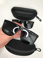 Мужские солнцезащитные очки Порше Черные Porsche DESIGN Polarized АНТИБЛИК UV400 Крупное/среднее лицо