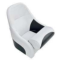 Кресло для яхты катера бело-серое с крепежной пластиной Flip up 13123