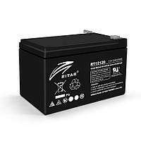 Аккумуляторная батарея AGM RITAR RT12120B, Black Case, 12V 12.0Ah (151х98х 95 (101) ), 3.3 kg Q4 p