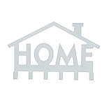 Ключниця настінна металічна 24*15см на 6 гачків Home, фото 6