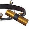 Підвісна металева люстра Brille з трьома циліндричними плафонами під шість ламп GU10 IP20 BL-681S/6, фото 4