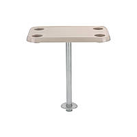 Прямоугольный лодочный стол со стойкой 75202-03 цвет Ivory