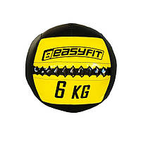Медицинский мяч Wall Ball (медбол, волболл) EasyFit EF-WB-06, 6 кг, Toyman