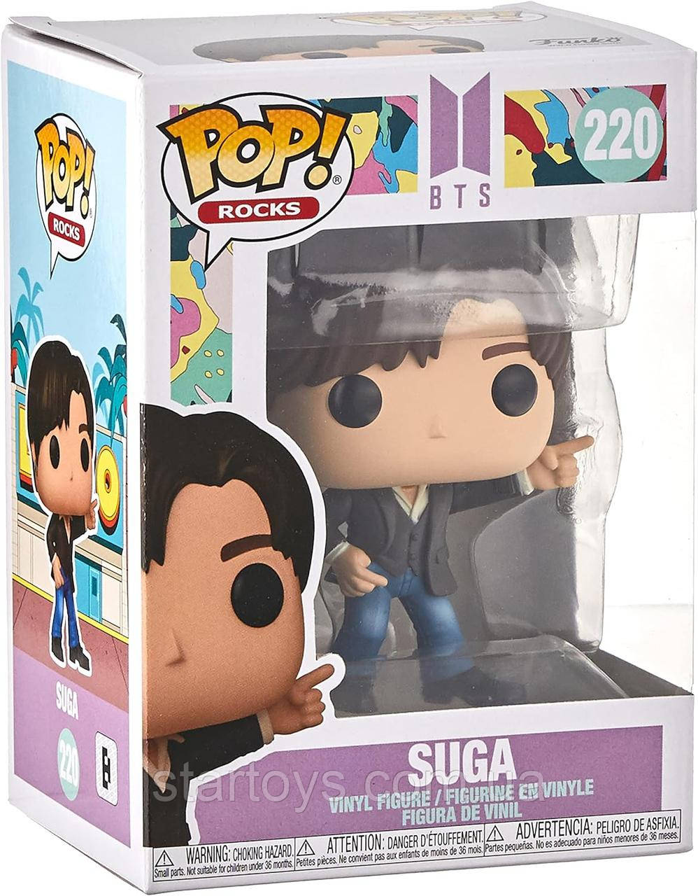 Фігурка Фанко Поп Рокс БТС: Шуга #220 Funko POP Rocks: BTS - Dynamite - Suga 48109
