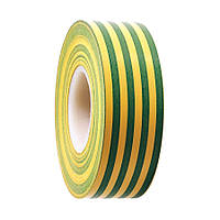 Изолента CHNT 0,16мм*18мм*20м (желто-зеленая), 600v, temp: -5°С/+ 80°С, 10 шт. в уп. цена за упак. p