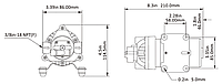 Автоматическая диафрагмовая помпа SEAFLO SFDP1-018-080-31 7л/ч 12В 3/8 труба